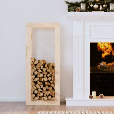 Slika vidaXL Firewood Rack 41x25x100 cm Solid Wood Pine
