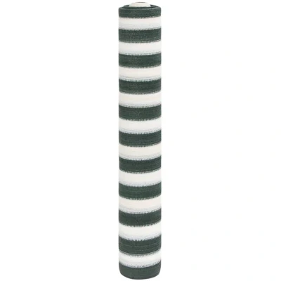 Slika vidaXL Privacy Net Green and White 1.5x10 m HDPE 150 g/m²