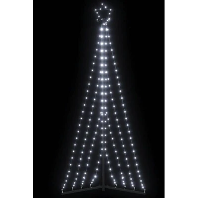 Slika vidaXL LED Christmas Tree 339 LEDs Cold White 182 cm